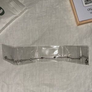 Silver CZ Charm Bracelet